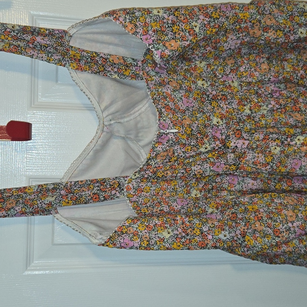 No Boundaries Multicolor Floral Tiered Dress - Picture 5 of 6